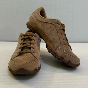 Skechers Relaxed Fit Air-Cooled Memory Foam Suede Leather Sneakers